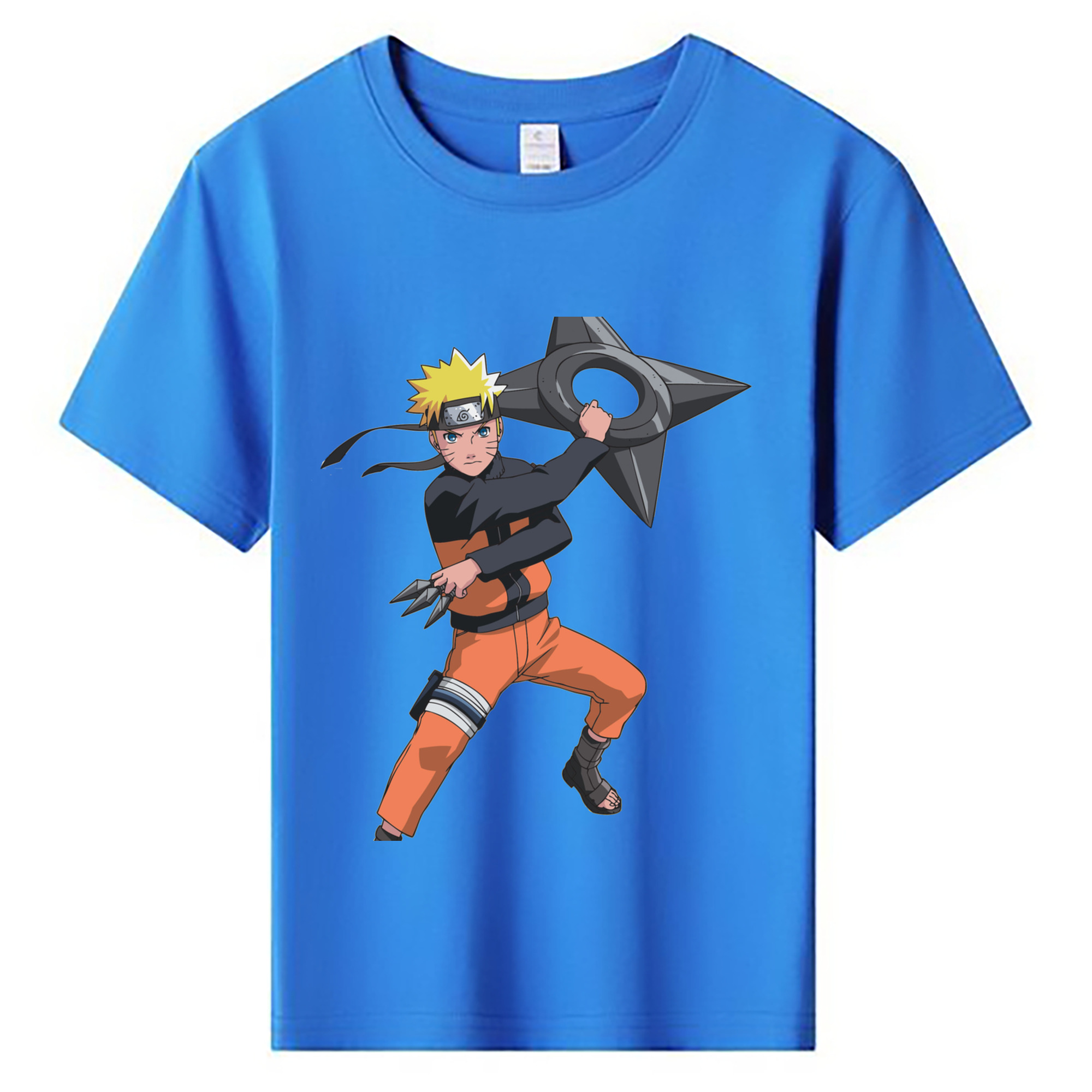 （画像用） NARUTO -ナルト- うずまき ナルト Uzumaki Naruto 綿100％キッズTシャツ（フロントプリント）